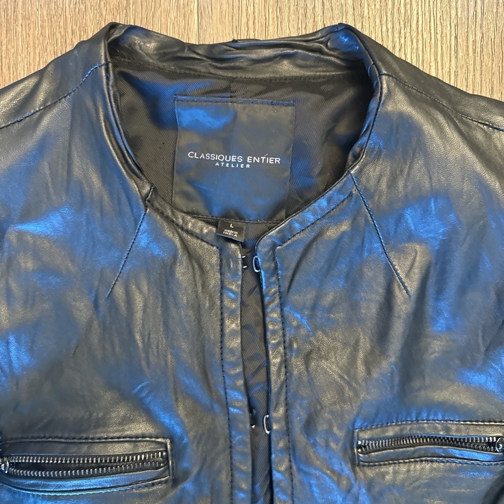 Classiques entier Black Leather Jacket large - Picture 2 of 7